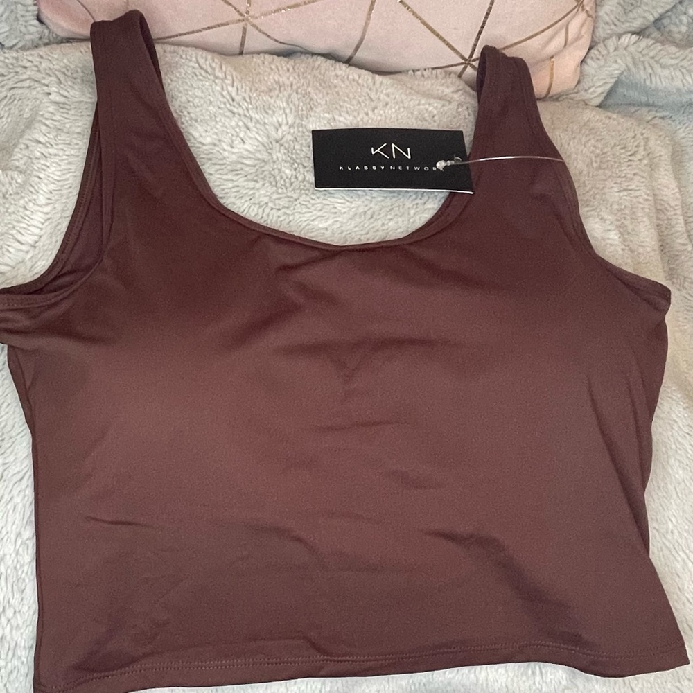 NWT - Klassy Network Brami Crop Top